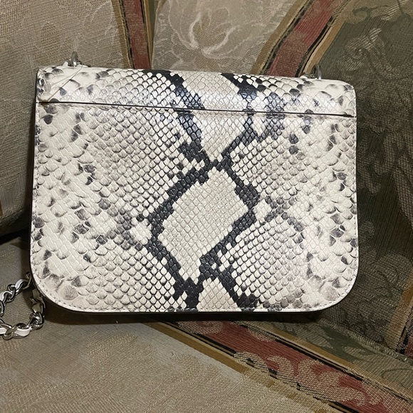 Tory Burch Britten Snake Embossed Convertible Crossbody Bag - Picture 2 of 10